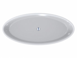 Ванна из искусственного камня Miraggio Madonna 180х80 см Miramarble белый матовый 0000740