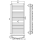 Водяной полотенцесушитель Laris коллекция Атлант П лесенка 535x1200х110 хром 71207673