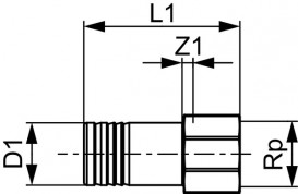 Адаптер для гігієнічного блоку TECE з внутрішнім різьбленням 1/2 бронза 716344