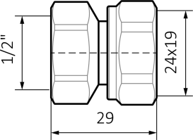 Адаптер на сталь Теrma CYLINDER окрашенный по RAL WRAADAP02