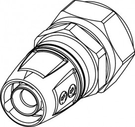 Адаптер Tece TECElogo з різьбовим затиском 20х16 мм латунь/PPSU 8611211