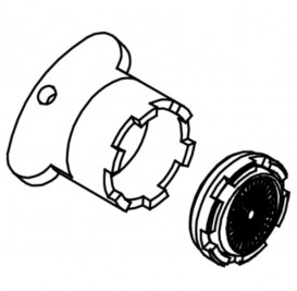 Аэратор для смесителя Tres поворотный с ключом 29961006