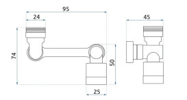 Аератор-подовжувач для змішувача Rea Colt поворотний хром REA-B0660