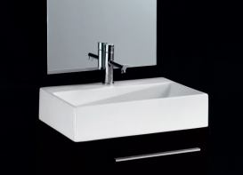 Раковина для ванної накладна AeT колекція Orizzonti Thin Rettangolare біла L240T0R1V1