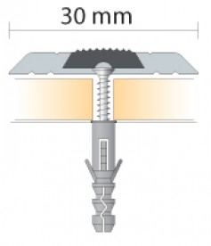 Алюмінієвий антиковзаючий профіль Salag 1.82 м золотий анодований SС0310