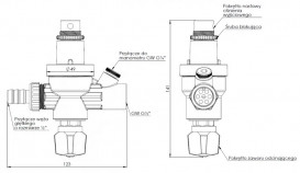 Арматура для наповнення системи опалення Afriso FA ½'' латунь 42405