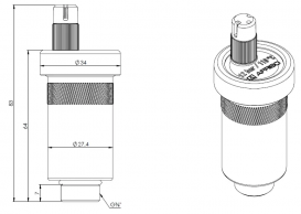 Автоматический воздухоотводчик Afriso PrimoVent ⅜'' с Aquastop латунь 7771010