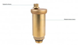 Автоматический воздухоотводчик Afriso ⅜'' для солнечных систем латунь 77900