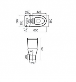 Бачок для унитаза Sanitana Jazz JZTC1MKFE