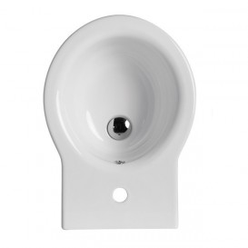 Биде Galassia Ethos напольное с отверстием под смеситель с переливом белый 8438M