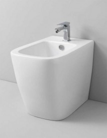 Биде напольное ArtCeram A16 52,5х36 см санфарфор белый матовый ASB002 05;00