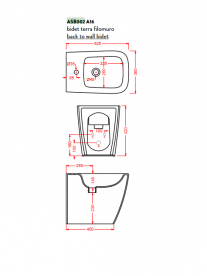 Биде напольное ArtCeram A16 52,5х36 см санфарфор белый матовый ASB002 05;00