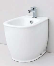 Біде підлогове ArtCeram Azuley 37х52,5 см білий глянсовий AZB002 01; 00