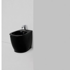 Біде підлогове ArtCeram Azuley 37х52,5 см чорний глянсовий AZB002 03; 00