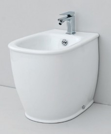 Биде напольное ArtCeram Azuley 37х52,5 см белый матовый AZB002 05;00