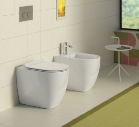 Биде напольное Catalano Sfera 54х35 см с одним отверстием под смеситель керамика белый 1BIS54R00