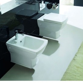 Биде подвесное Devit Retro 35х53 см санфаянс белый 2020127