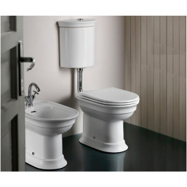 Биде напольное Hatria Dolcevita 59,5х37 см санитарный фарфор белый 00Y0ET01