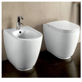 Біде підлогове Hatria Fusion 54х35 см кераміка білий 01Y0U601