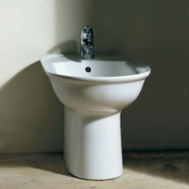 Биде напольное Hatria Marilyn 37,5х58 см санфарфор белый Y0QG