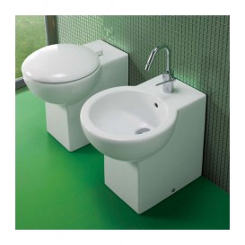 Биде напольное Hatria You & Me 37,5х50,5 см санфарфор белый Y0H3