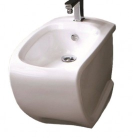 Біде підлогове Hidra Hi-Line 38х54,5 см санфаянс білий глянцевий HI14 001 bianco lucido