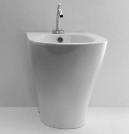 Біде підлогове Kerasan Aquatech чаша овальна біла 372001