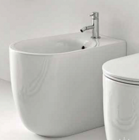 Биде напольное Kerasan Nolita с крепежом WB5N белое матовое 532030