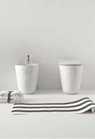 Биде напольное Kerasan Nolita с крепежом WB5N белое матовое 532030