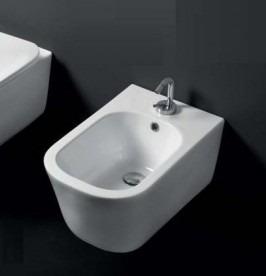 Биде подвесное Kerasan Tribeca с крепежом WB9N белое 512501