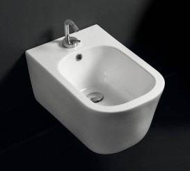 Биде подвесное Kerasan Tribeca с крепежом WB9N белое 512501