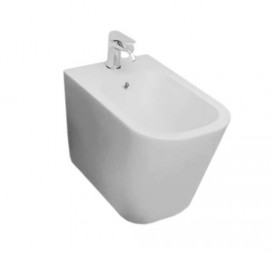 Биде напольное приставное Kerasan Tribeca с крепежом WB5N бургундия матовый 512075