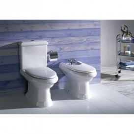 Биде напольное Roca America 39.5х64.5 см керамика белый A357490000