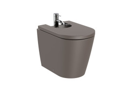 Биде напольное Roca Inspira 37х56 см сантехническая керамика кофейный A357527660
