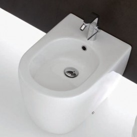 Биде напольное с одним отверстием Hatria Fusion 35.5х54 см белый Y0U601