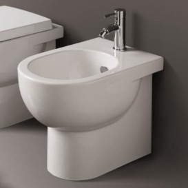 Биде напольное Simas E-Line 35х51 см фаянс белый EL 04