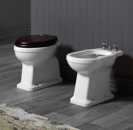 Биде напольное Simas Londra  34х53 см фаянс белый LO 923