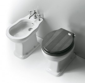 Биде напольное Simas Londra  34х53 см фаянс белый LO 923