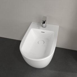 Биде напольное Villeroy & Boch Subway 3.0 37х60 см санитарная керамика CeramicPlus альпийский белый 447100R1