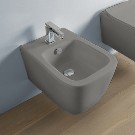 Биде подвесное ArtCeram A16 36х52,5 см керамика серый ASB001 15;00