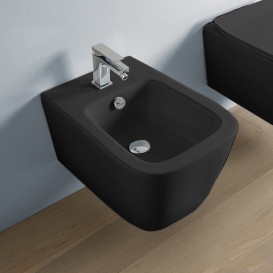 Біде підвісне ArtCeram A16 36х52,5 см кераміка чорний матовий ASB001 17;00