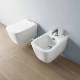 Биде подвесное ArtCeram A16 52,5х36 см санфарфор белый ASB001 01;00