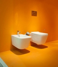 Биде подвесное ArtCeram A16 52,5х36 см санфарфор белый ASB001 01;00