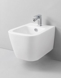 Биде подвесное ArtCeram A16 Mini 36х45,5 см санфарфор белый ASB003 01;00