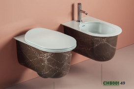 Біде підвісне ArtCeram Chic 38х53,5 см кераміка bronze amani CHB001 49;00