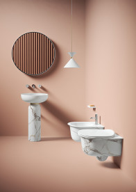 Біде підвісне ArtCeram Chic 38х53,5 см кераміка calacatta CHB001 94;00