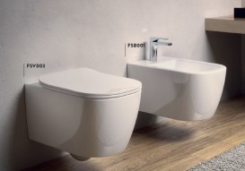 Біде підвісне ArtCeram Faster 36,5х53 см білий глянсовий FSB001 01; 00