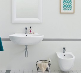 Биде подвесное ArtCeram File 2.0 36х52 см санфарфор белый глянцевый FLB001 01;00