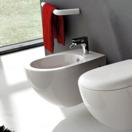 Биде подвесное ArtCeram File 2.0 36х52 см санфарфор белый глянцевый FLB001 01;00