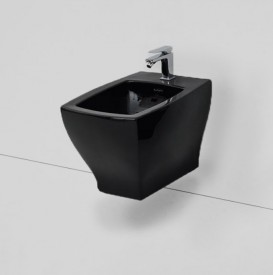 Биде подвесное Artceram JAZZ 36х53,5 см чёрный глянцевый JZB001 03;00